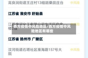 西方疫情中风险地区/西方疫情中风险地区有哪些