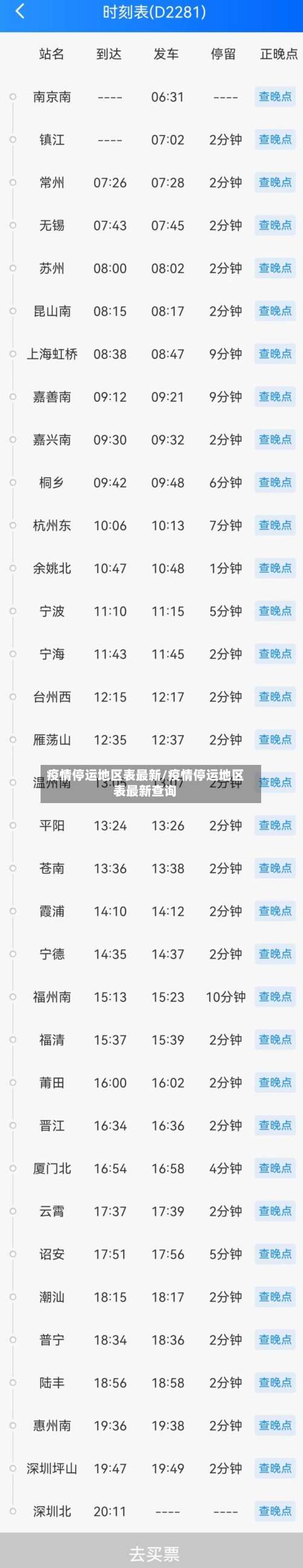 疫情停运地区表最新/疫情停运地区表最新查询-第1张图片